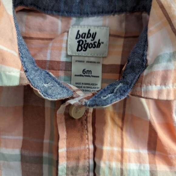 Baby B'gosh plaid shirt onesie - Picture 2 of 2